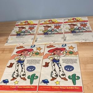 McDONALDS HAPPY MEAL BAGS - UNUSED TOY STORY 2 (quantity of 5)